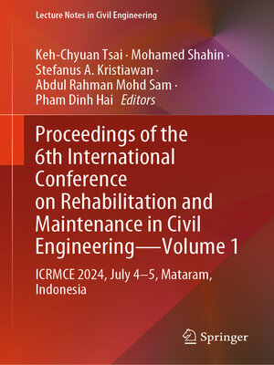 cover image of Proceedings of the 6th International Conference on Rehabilitation and Maintenance in Civil Engineering—Volume 1